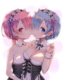 rem and ram (re:zero kara hajimeru isekai seikatsu) drawn by yasuyuki Danbo...