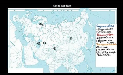 География контурные карты реки и озера