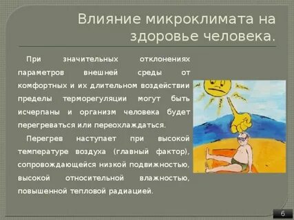 Микроклимат организма человека