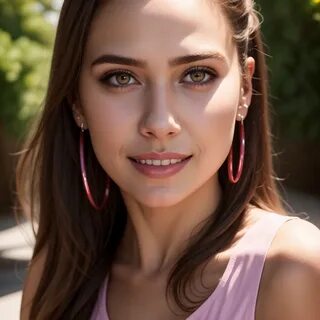 1 девушка 2, rather large with puФФy nipples, wearing a tight 