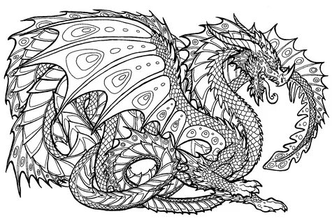 Крутой раскраска дракона