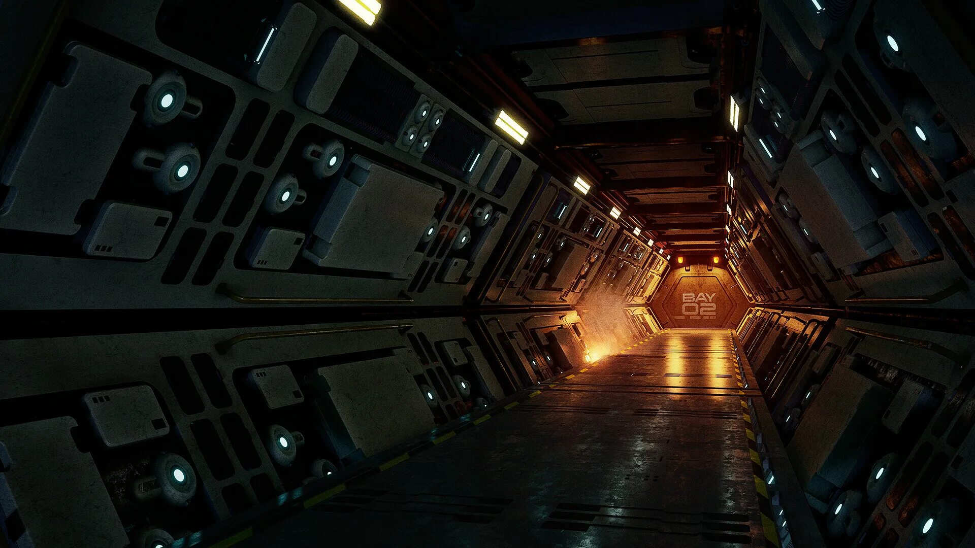 Sci Fi Corridor. Corridor with Monster игра плоская 2018. Daniel Jimenez betharte. Sci Fi Corridor Wallpaper. Corridor 1