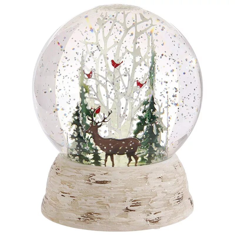 Снежный шар с оленем. Снежный шар Олененок. Снежный шар с лисой. Стеклянный шар со снегом внутри олень.
