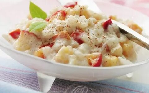 Рисовая каша с яблоками