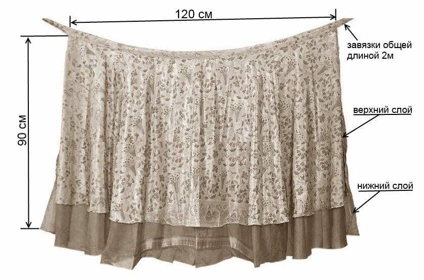 Юбка солнце с запахом на завязках Каталог одежды Dress-m.ru