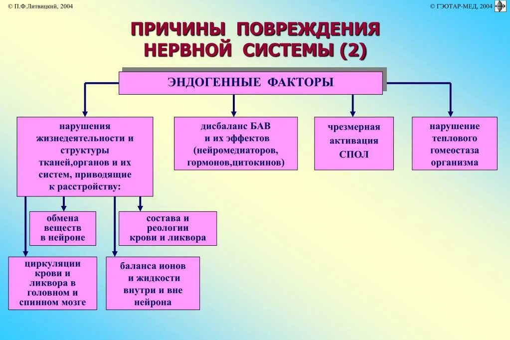 Основные причины нарушения нервной системы. Эндогенные факторы нарушения нервной системы. Эндогенные факторы повреждения. Эндогенные причины повреждения нервной системы. Эндогенные и экзогенные факторы повреждения нервной системы.