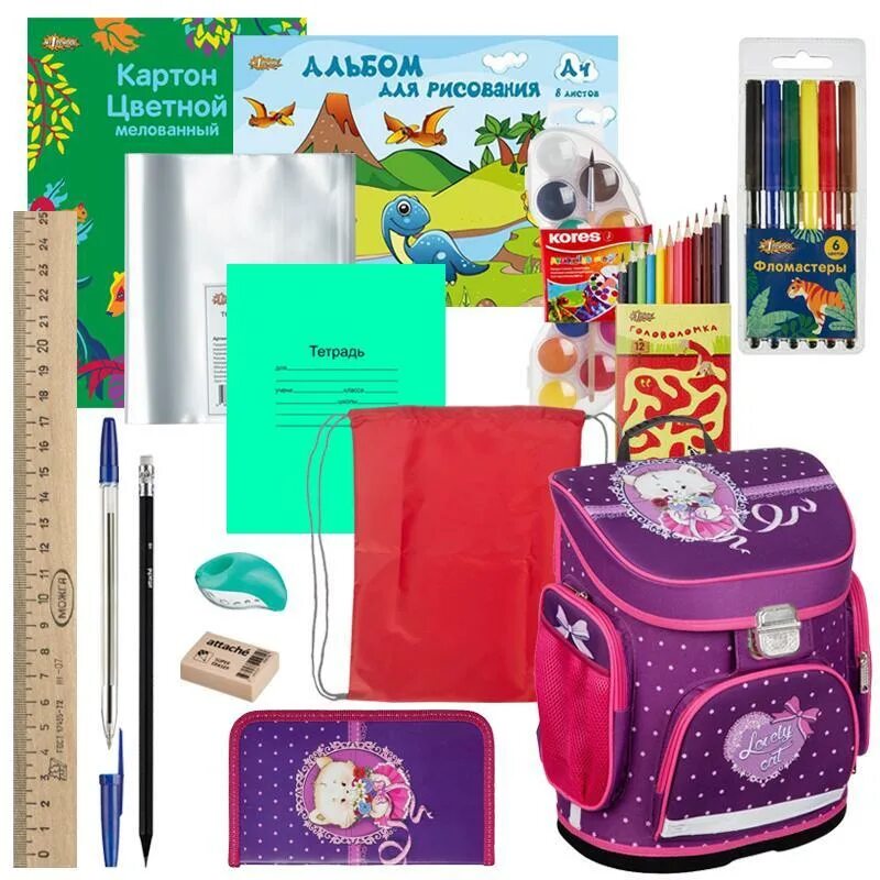 школьные принадлежности. наборы канцелярии для первоклашек. реши задачу купили 4. тетрадь и цена 5 рублей. школьные канцтовары.