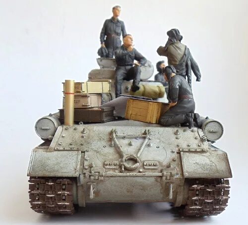 Итальянские танкисты 1/35. Модель танкистов экипаж ИС 2. Масштаб ис