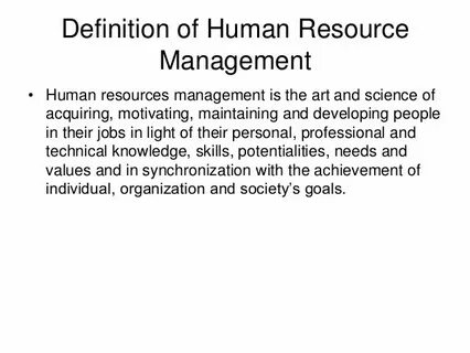 Human defining