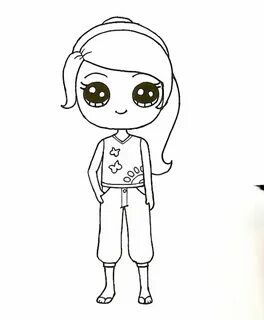 Pin by Melony LeMoine on Drawing  Kawaii girl drawings, Cute kawaii  drawings, Cute drawings