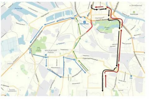 Маршрут движения автобуса калининград