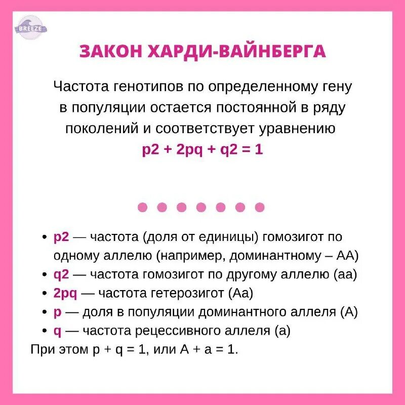 закон харди вайнберга егэ 2024