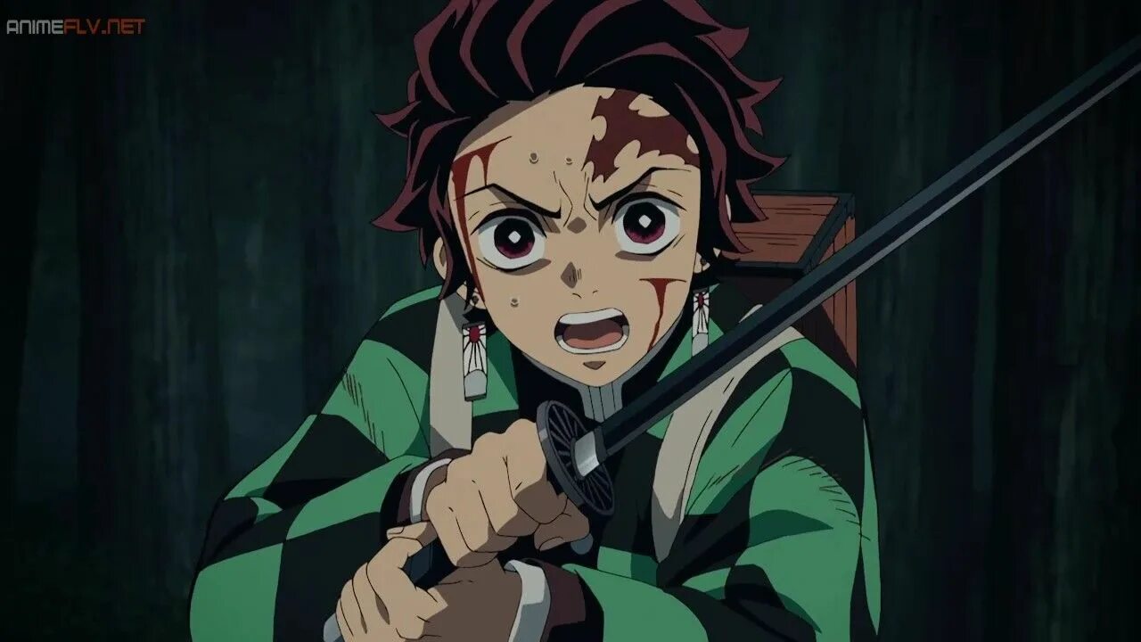 Клинок рассекающий демонов Танджиро демон. Kimetsu no yaiba training