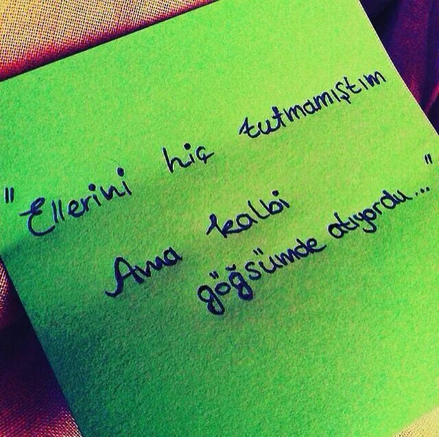 Do not ask anything. Notlar.