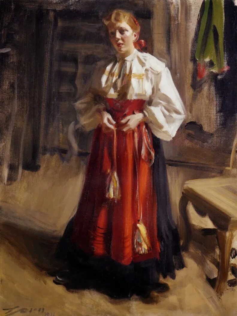 Стоящая картина. Андерс Цорн девушки. Андерс Зорн (шведский, 1860-1920). Андерс Цорн Helga. Андерс Цорн фигура живопись.