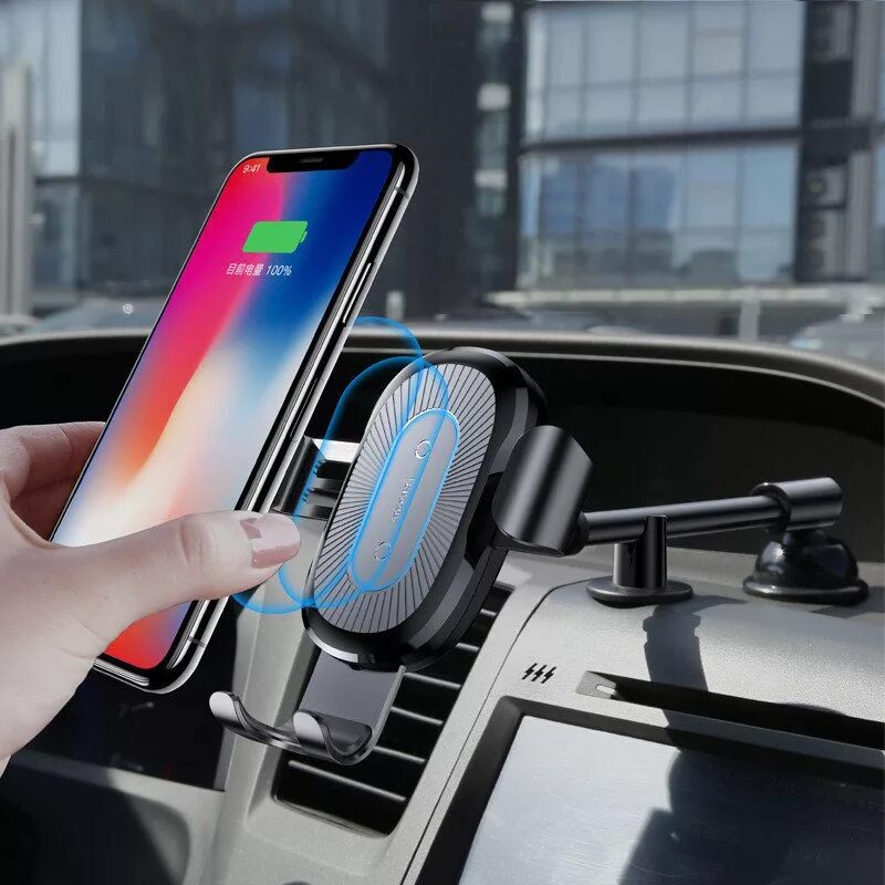 Baseus Heukji Wireless Charger Gravity car Mount Black/ WXZT-01. Автодержатель Baseus Wireless Charger. Baseus Heukji Wireless Charger Gravity car Mount. Держатель с беспроводной зарядкой Baseus Wireless Charger Gravity car Mount. Купить держатель для телефона с зарядкой