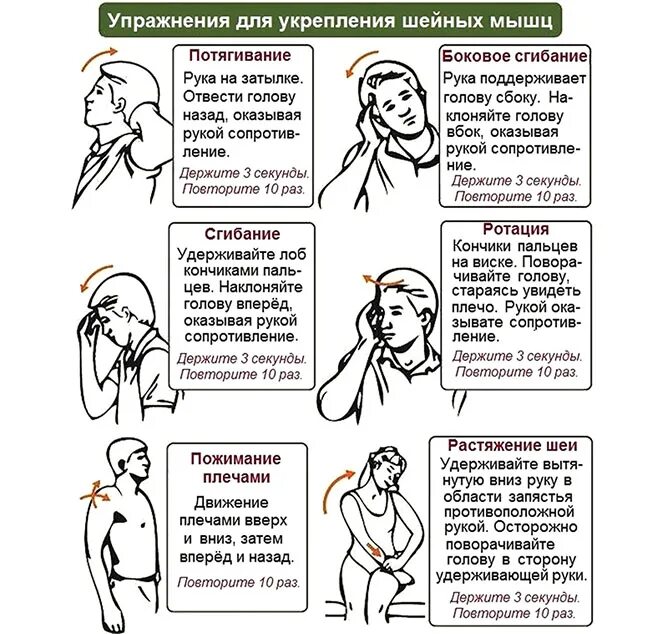 После операции кружится голова. Гимнастика для шейного отдела. Гимнастика для мышц шеи при остеохондрозе. Гимнастика для укрепления мышц шеи при шейном остеохондрозе. ЛФК для мышц шеи при шейном остеохондрозе.