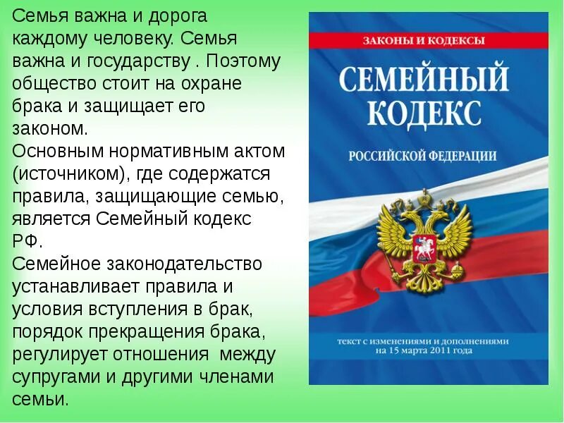 Семейный кодекс РФ. Семейный кодекс ОБЖ. Семейный кодекс защищает. Семейный кодекс картинки.