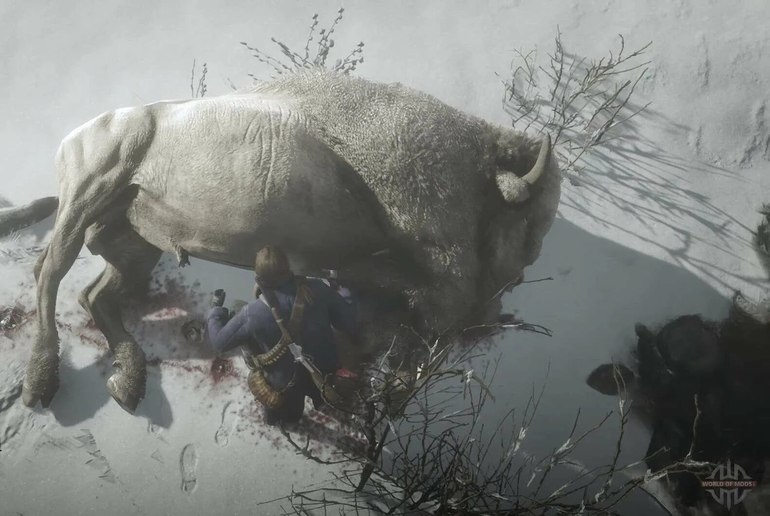 Rdr животные. Легендарный бизон rdr 2. белый бизон рдр2. rdr 2 белый бизон.