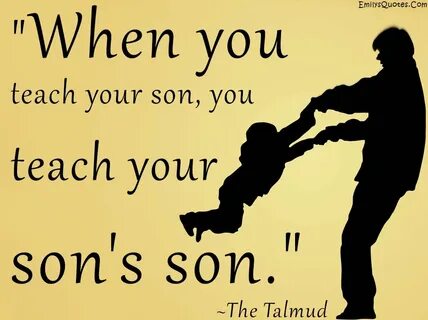 Teach son