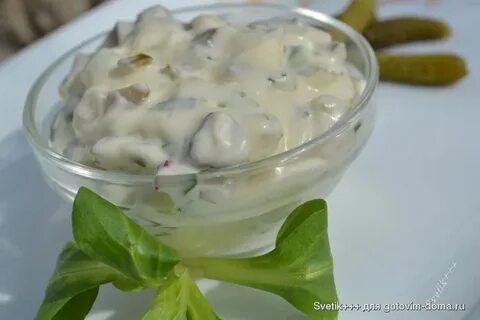 Соус тартар домашний с маринованными