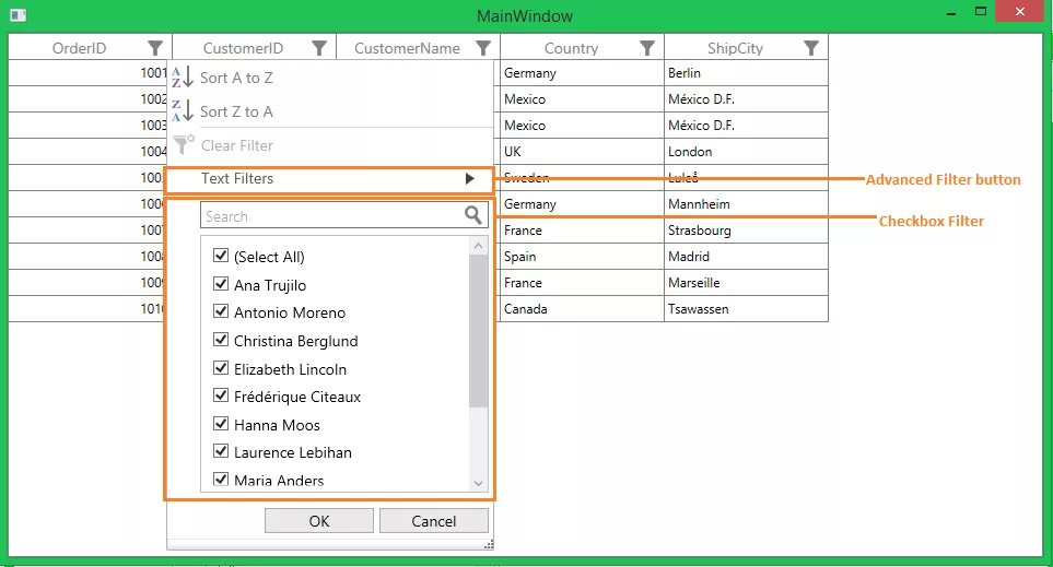 Wpf datagrid. Чекбокс в фильтре. фильтр для checkbox. c# wpf datagrid фильтр. фильтр datagridview c#.