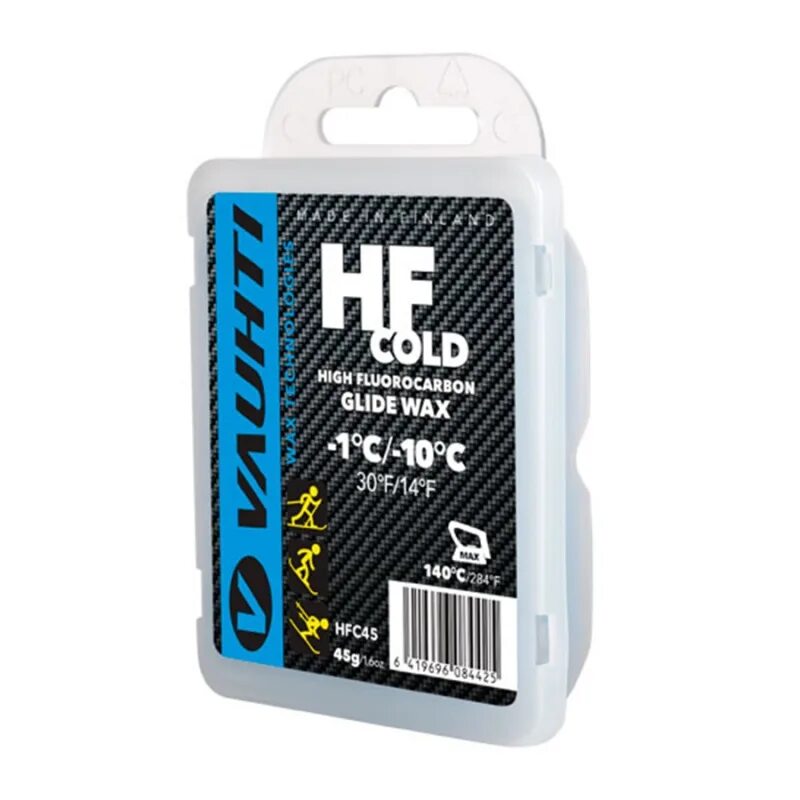 Vauhti HF Mid. Мазь скольжения vauhti HF Moly Mid, (+3-5 c), 45 g hfmm45. Набор мазей -15°c до +10°c vauhti 900 гр. Парафин vauhti HF Moly Cold -5 -20 45gr. Артикул: hfmc45. Vauhti cold