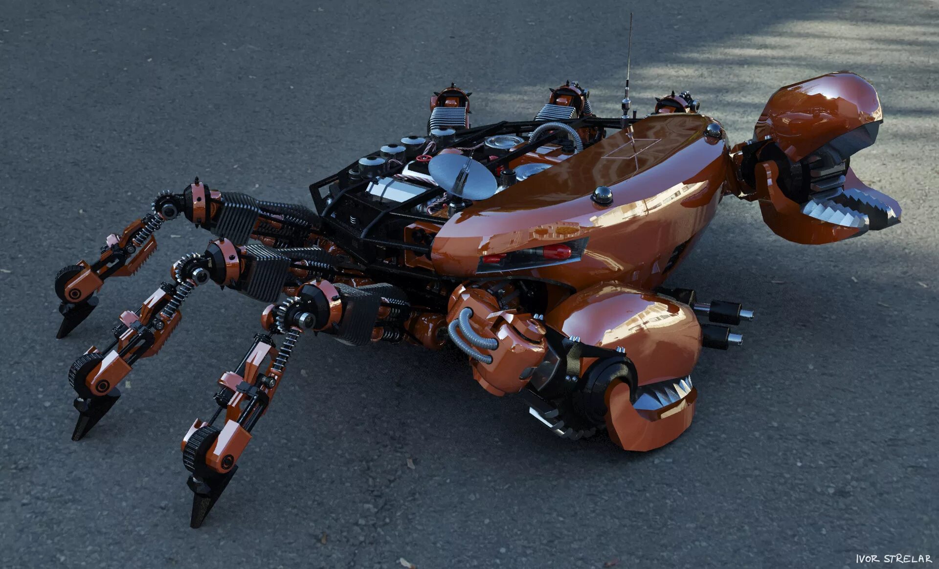 Авто краб. Робот Crabster cr200. Механический краб. Роботизированный краб. Краб киберпанк.