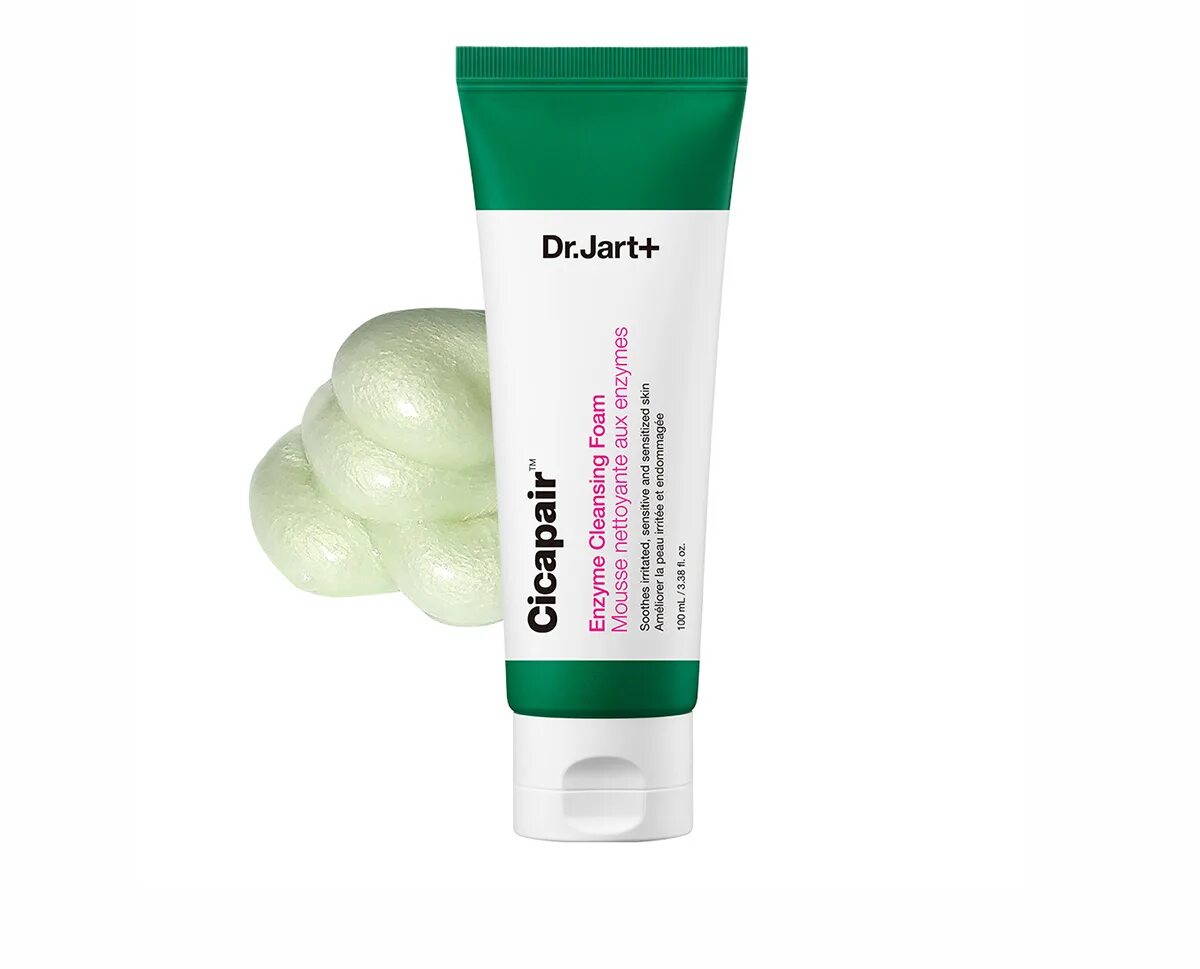 Пенка для умывания dr. Cicapair enzyme cleansing foam 100ml. пенка энзимная для умывания cicapair enzyme cleansing foam 100ml. пенка для умывания доктор джарт.