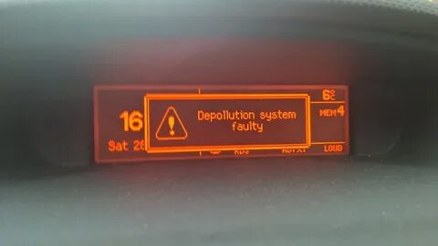 Depollution system faulty
