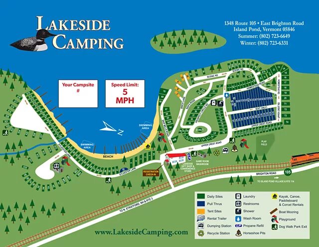 Ad camp. Camping Map.