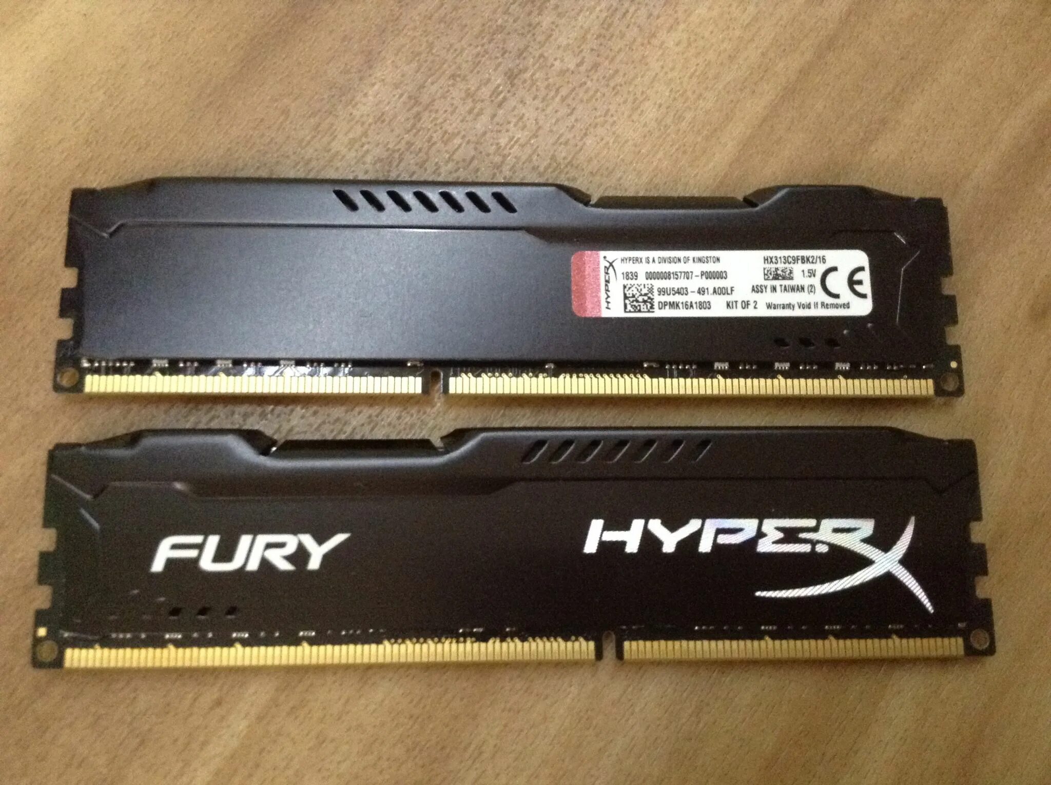 Оперативная память hyperx fury 8gb