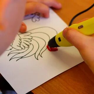 Как писать 3 д ручка