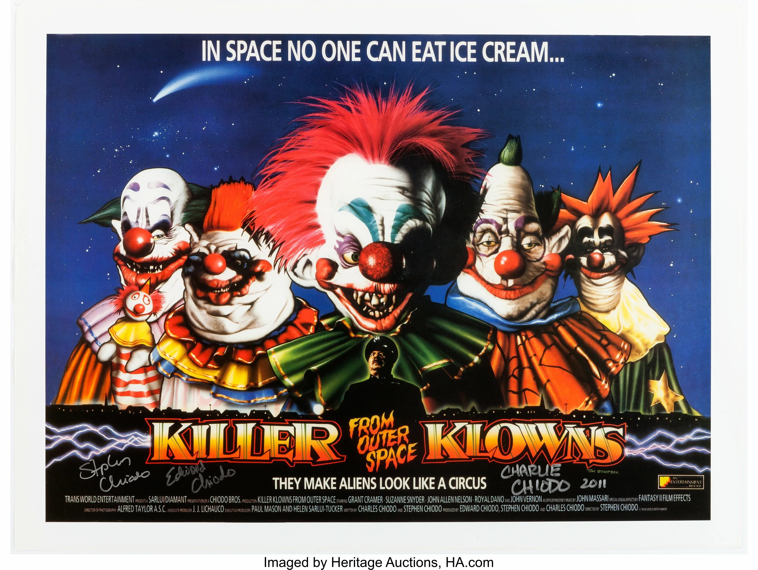 Клоуны-убийцы из космоса 1988. Killer Klowns from Outer Space 1988. Killer from outer space