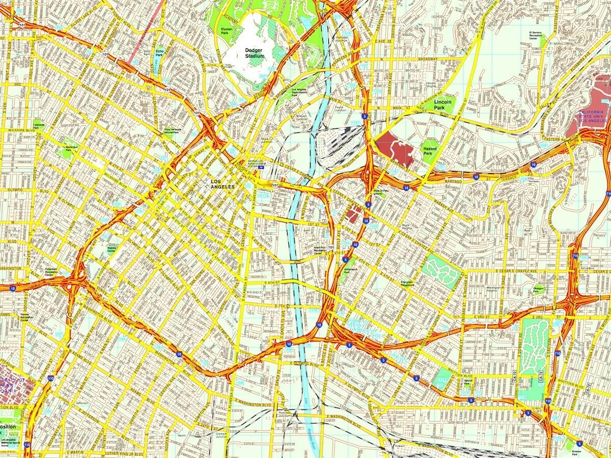 Map los. Los angeles city map. лос-анджелес карта дорог. лос анджелес на карте. карта даунтаун.