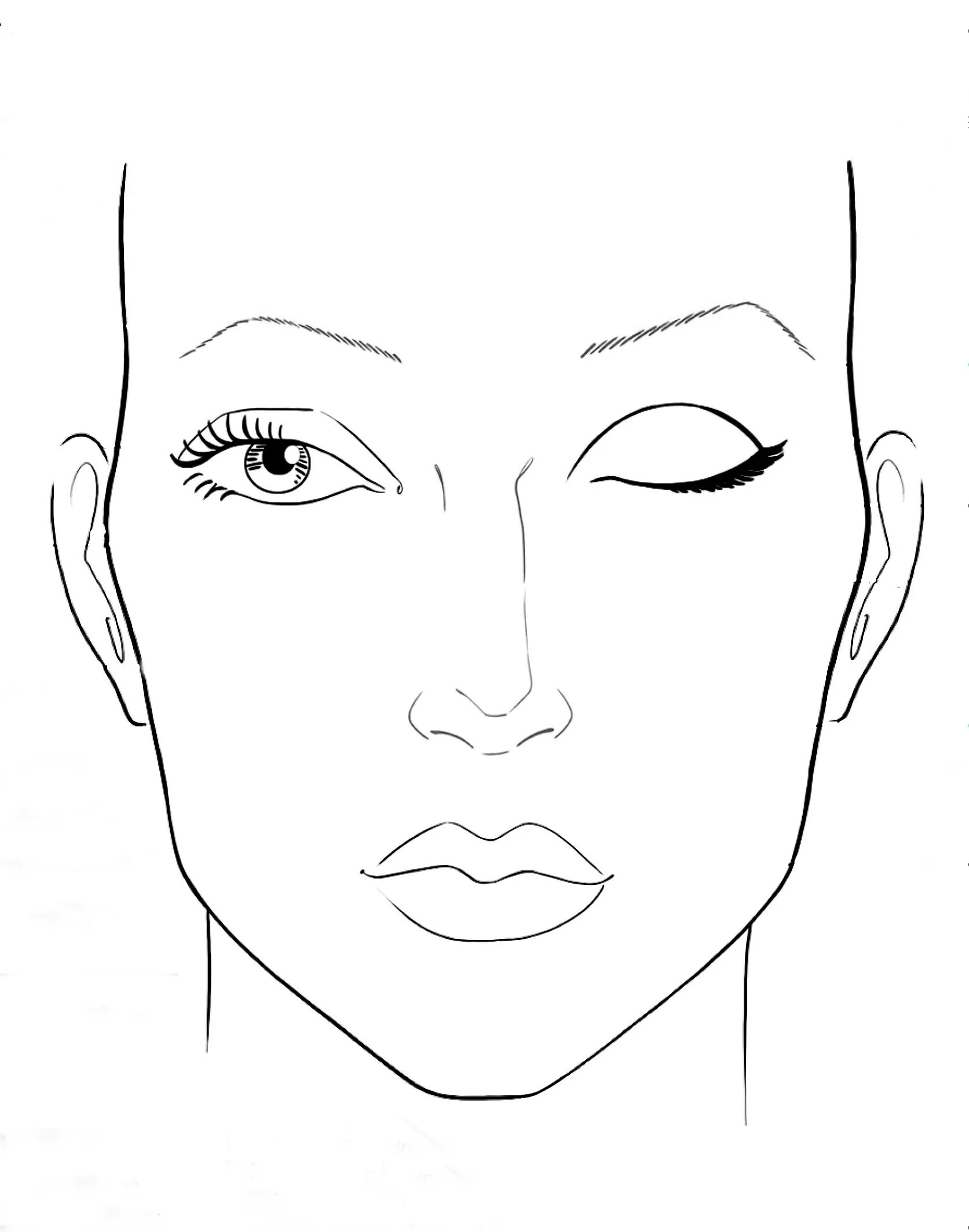 Эскиз лица для макияжа. Фейсчарт для визажа. Раскраска макияж. Face chart. Face chart.