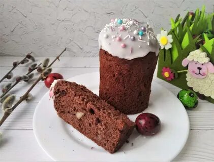 Кулич с шоколадными каплями