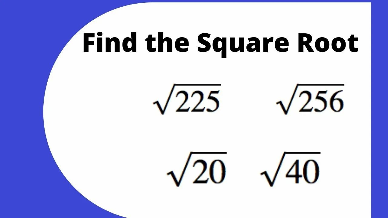 1 корень 256. Root in Math. Квадратный корень 256. Square root. 225 Square root.