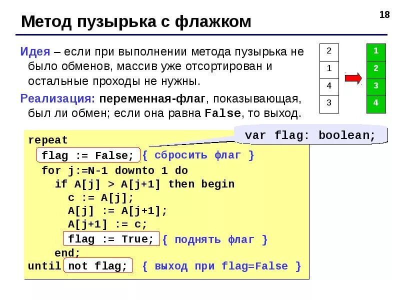 Программа пузырьков. Сортировка массива методом пузырька Паскаль. Пузырьковый метод сортировки массива Паскаль. Алгоритм сортировки методом пузырька. Пузырьковый метод сортировки с флажком Python.