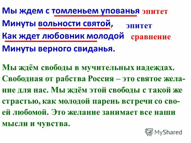 Слово томление. Мы ждём с томленьем упованья минуты вольности Святой как. Пушкин мы ждем с томленьем упованья. Стих мы ждем с томленьем упованья минуты.