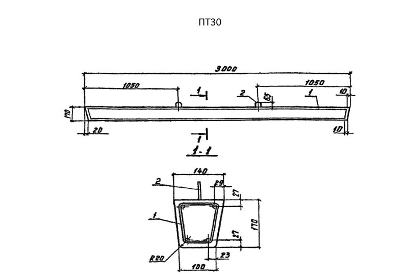 Приставка ж б. Пт 43-2 чертеж 3.407-57.187. Приставка ж/б пт 43-2. Железобетонная приставка пт-45.