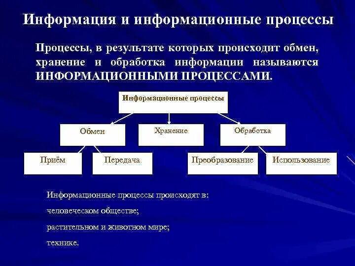 Информационные процессы материальными носителями информации. Основные информационные процессы. основные информационные процессы кратко. моделирование информационных процессов. информационные процессы в системах различной природы.