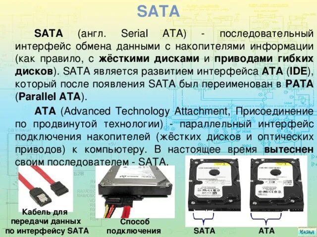 Разъемы для подключения жесткого диска на ноутбуке - какие бывают и чем отличают