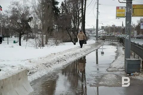 Когда начинает таять снег в казани