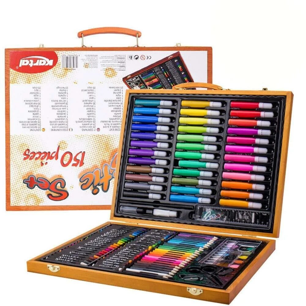Art set. Набор для рисования artistic set 150 предметов. набор для рисования artistic set в деревянном кейсе 150. maped colouring set набор для рисования 33 предмета, 897417. набор для рисования в чемоданчике art set 150 предметов.