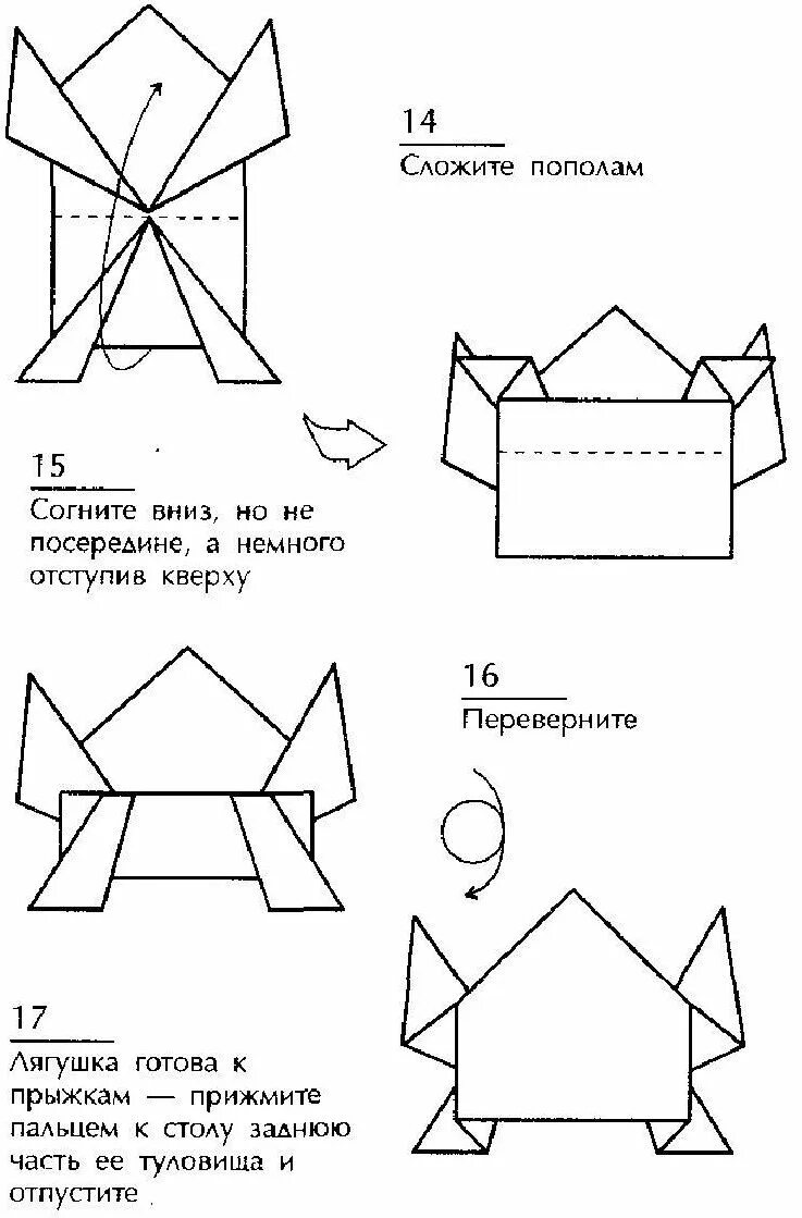 Оригами лягушка из бумаги 2 класс математика. Оригами из бумаги лягушка прыгающая схема. Лягушка оригами из бумаги схемы для детей простая. Схема оригами Лягушонок из бумаги. Как сложить из бумаги лягушку пошаговая инструкция.