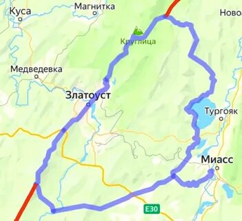 Миасс златоуст расстояние