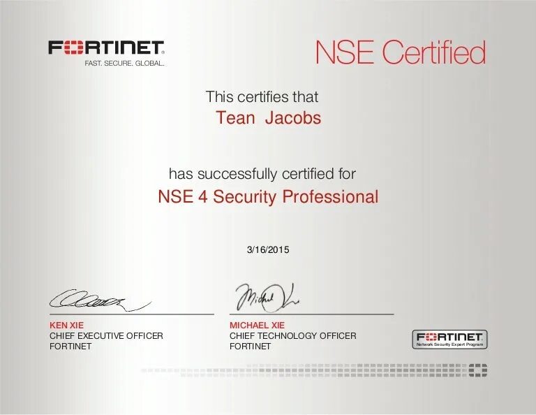 Сертификат Fortinet nse3. Certified professional сертификат. Sertificate или Certificate. NSE.