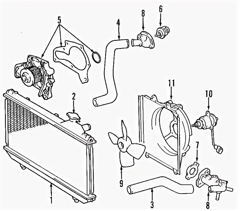Система охлаждения двигателя рав 4. Система охлаждения рав 4 2011. Схема циркуляции охлаждающей жидкости toyota. Система охлаждения тойота рав 4 2010 года. Схема системы охлаждения рав 4 1 поколения.
