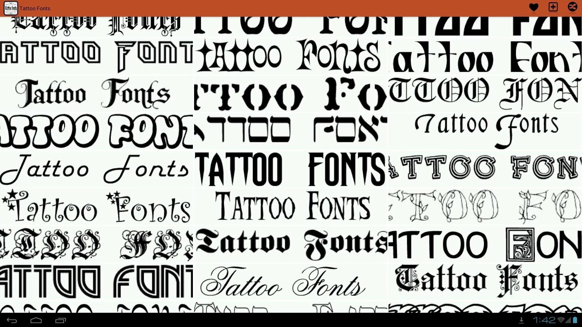 Шрифты для тату. Образцы разных шрифтов. Красивый шрифт. Необычные шрифты.